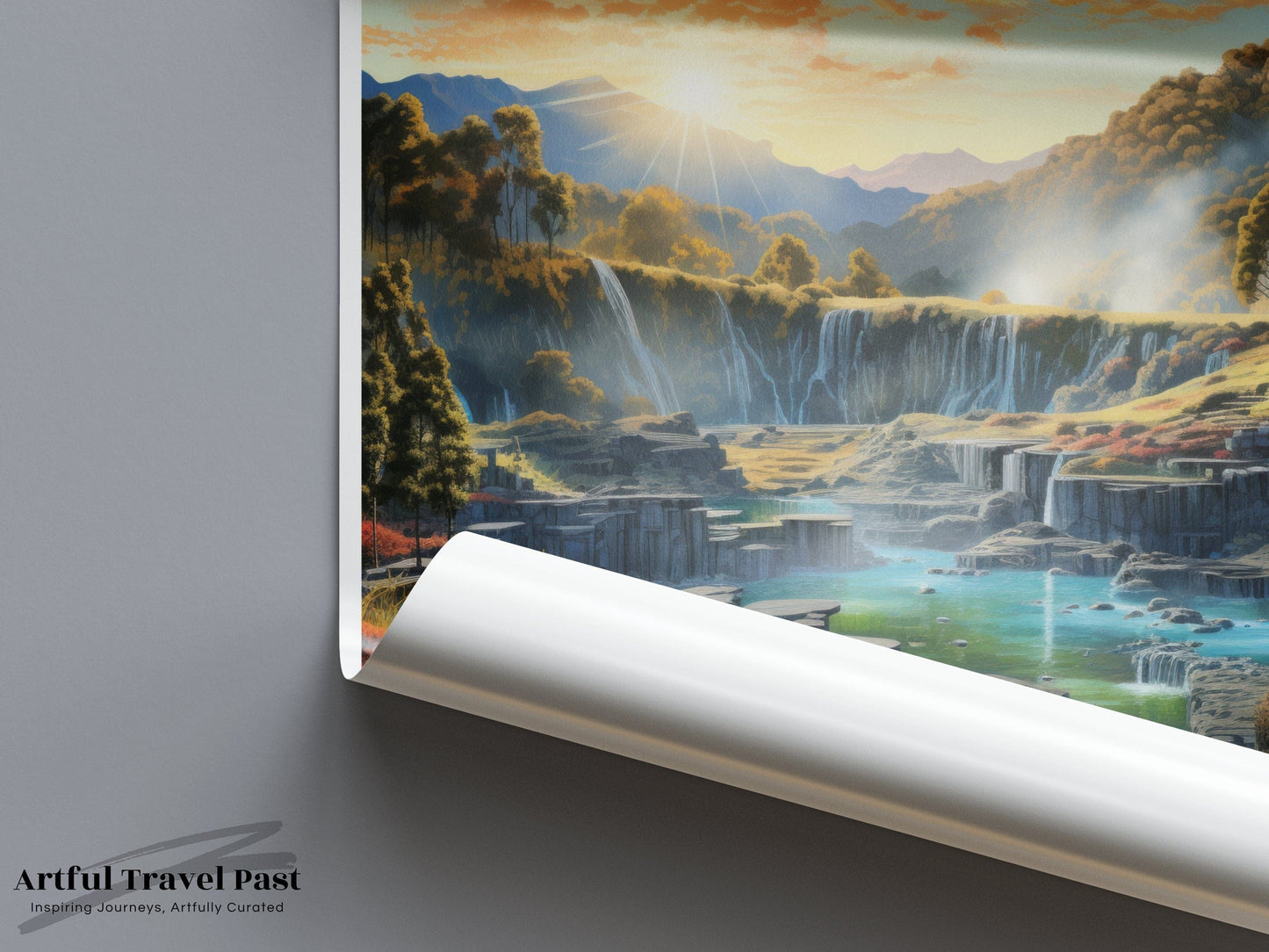 Waimangu Poster - New Zealand Wall Art