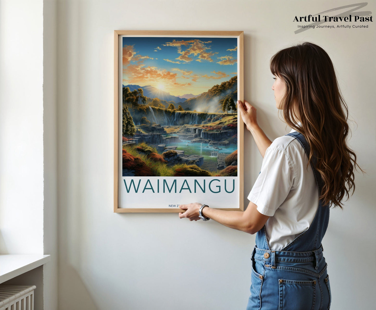 Waimangu Poster - New Zealand Wall Art