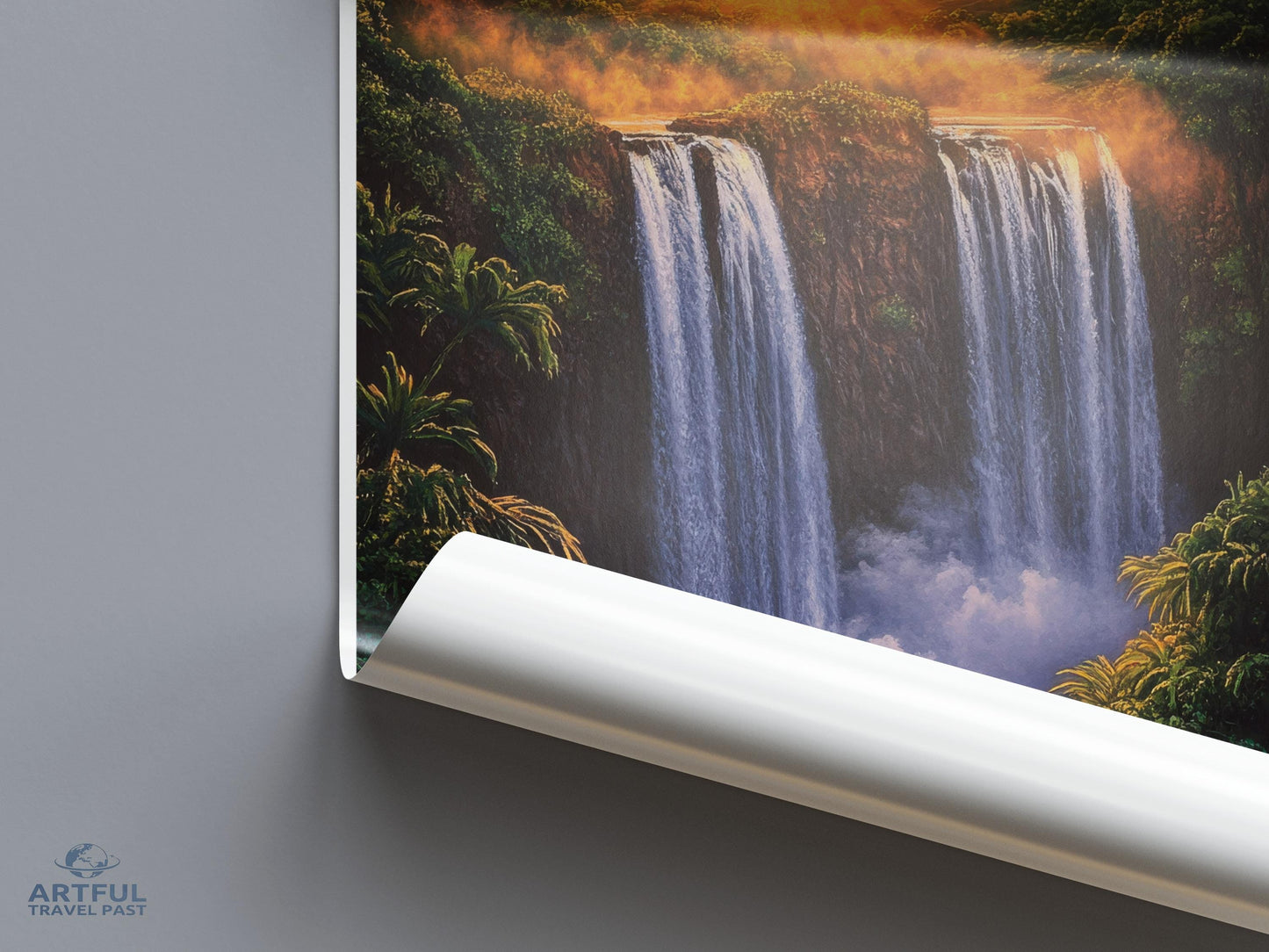 Waiula Falls Poster - Hawaii Wall Art