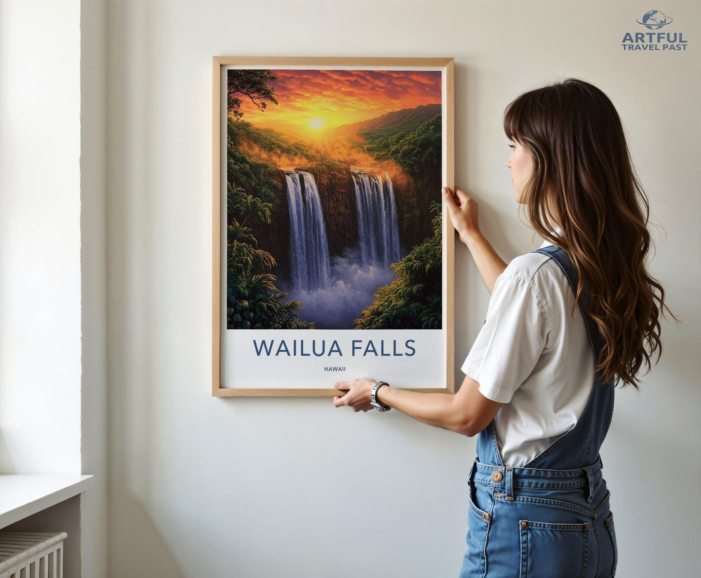 Waiula Falls Poster - Hawaii Wall Art