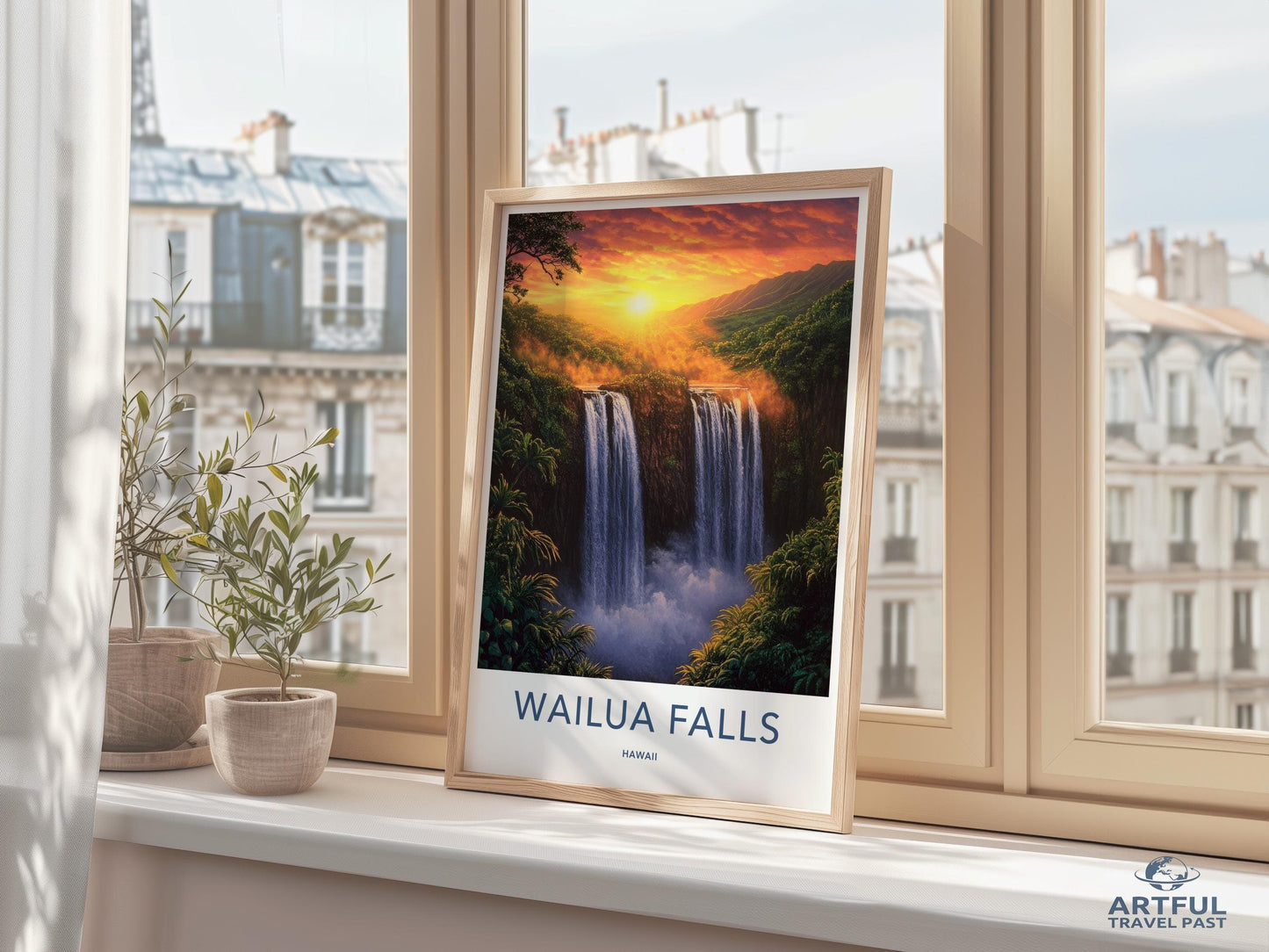Waiula Falls Poster - Hawaii Wall Art