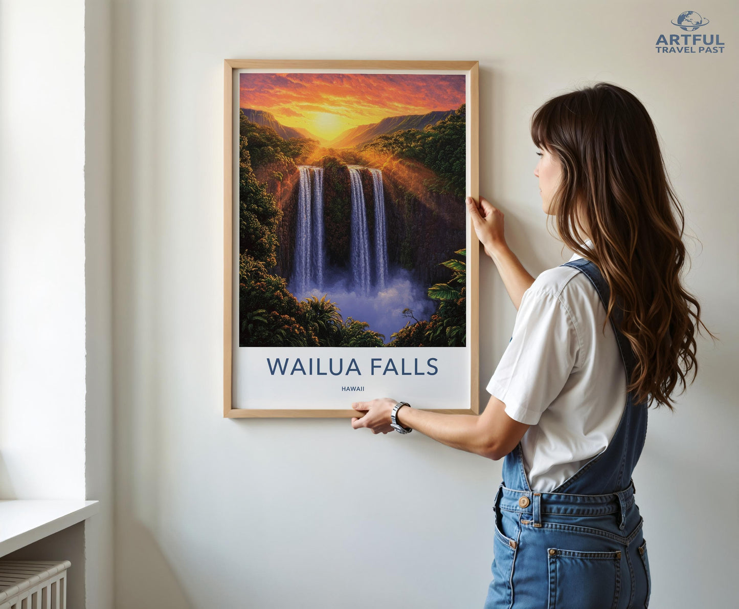 Waiula Falls Poster - Hawaii Wall Art