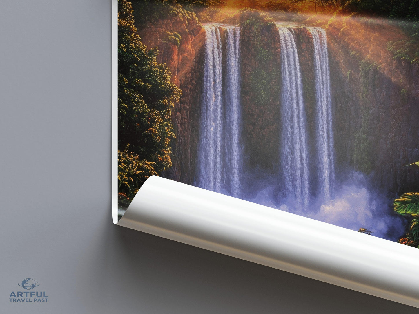 Waiula Falls Poster - Hawaii Wall Art