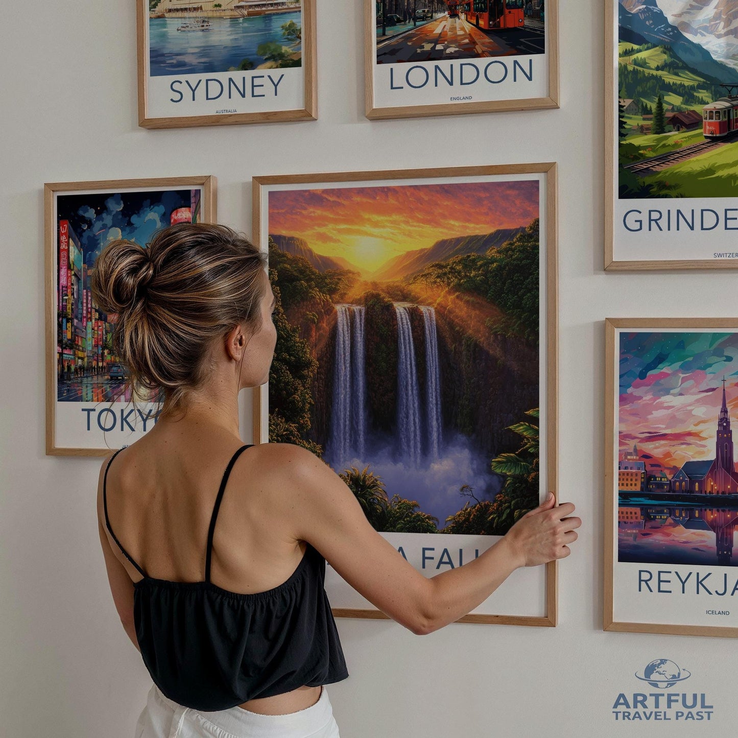 Waiula Falls Poster - Hawaii Wall Art