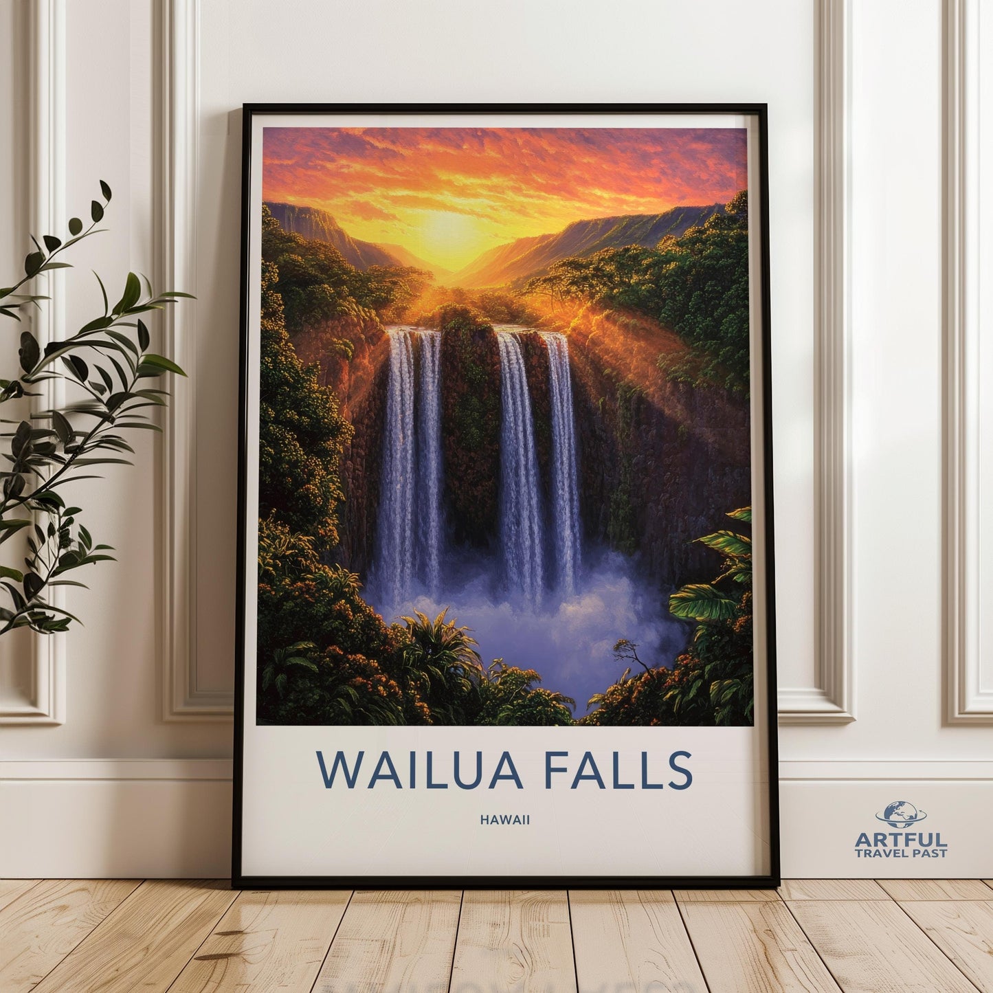 Waiula Falls Poster - Hawaii Wall Art