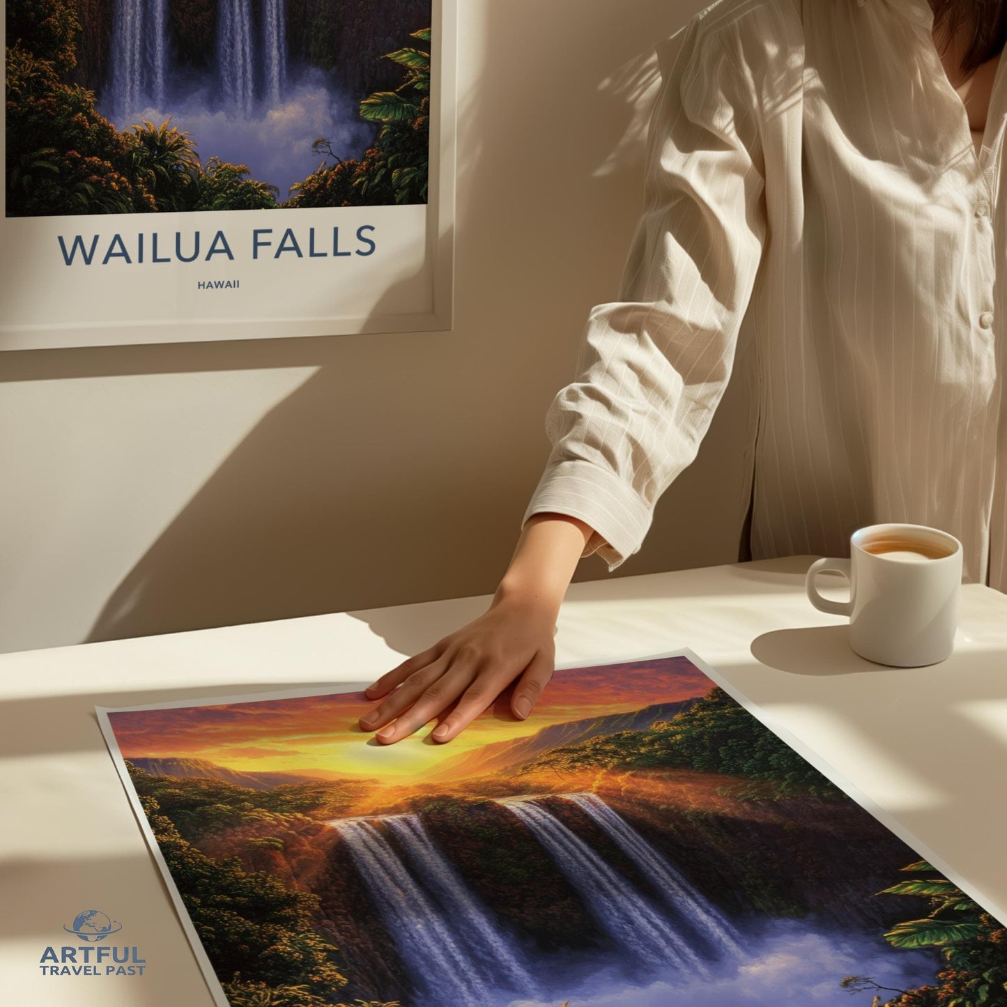 Waiula Falls Poster - Hawaii Wall Art