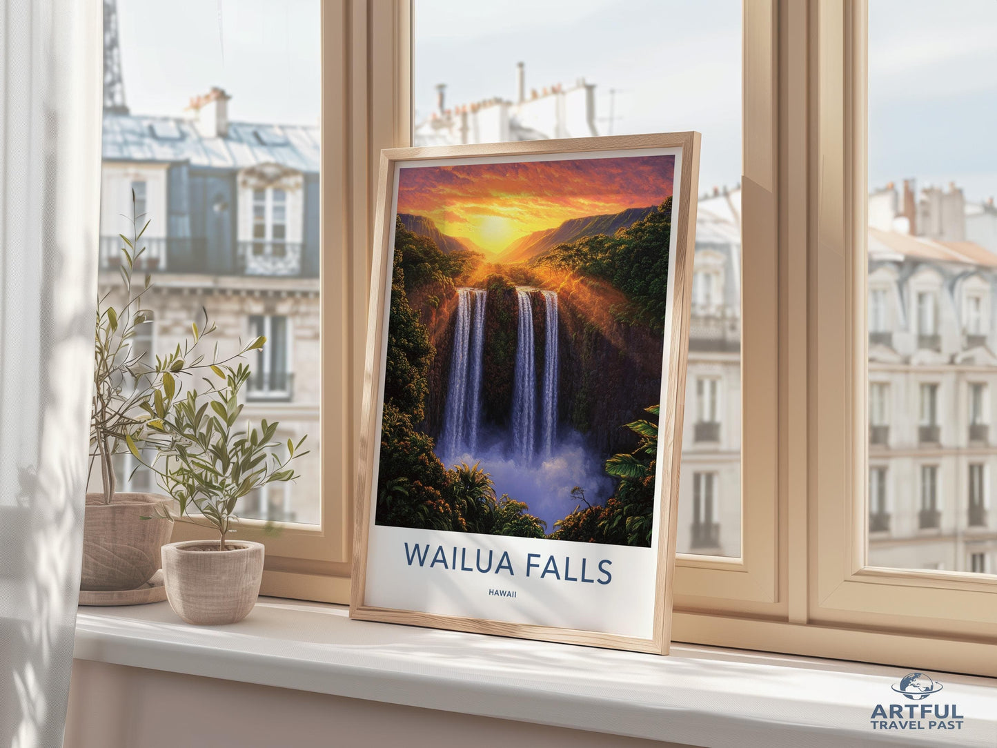 Waiula Falls Poster - Hawaii Wall Art