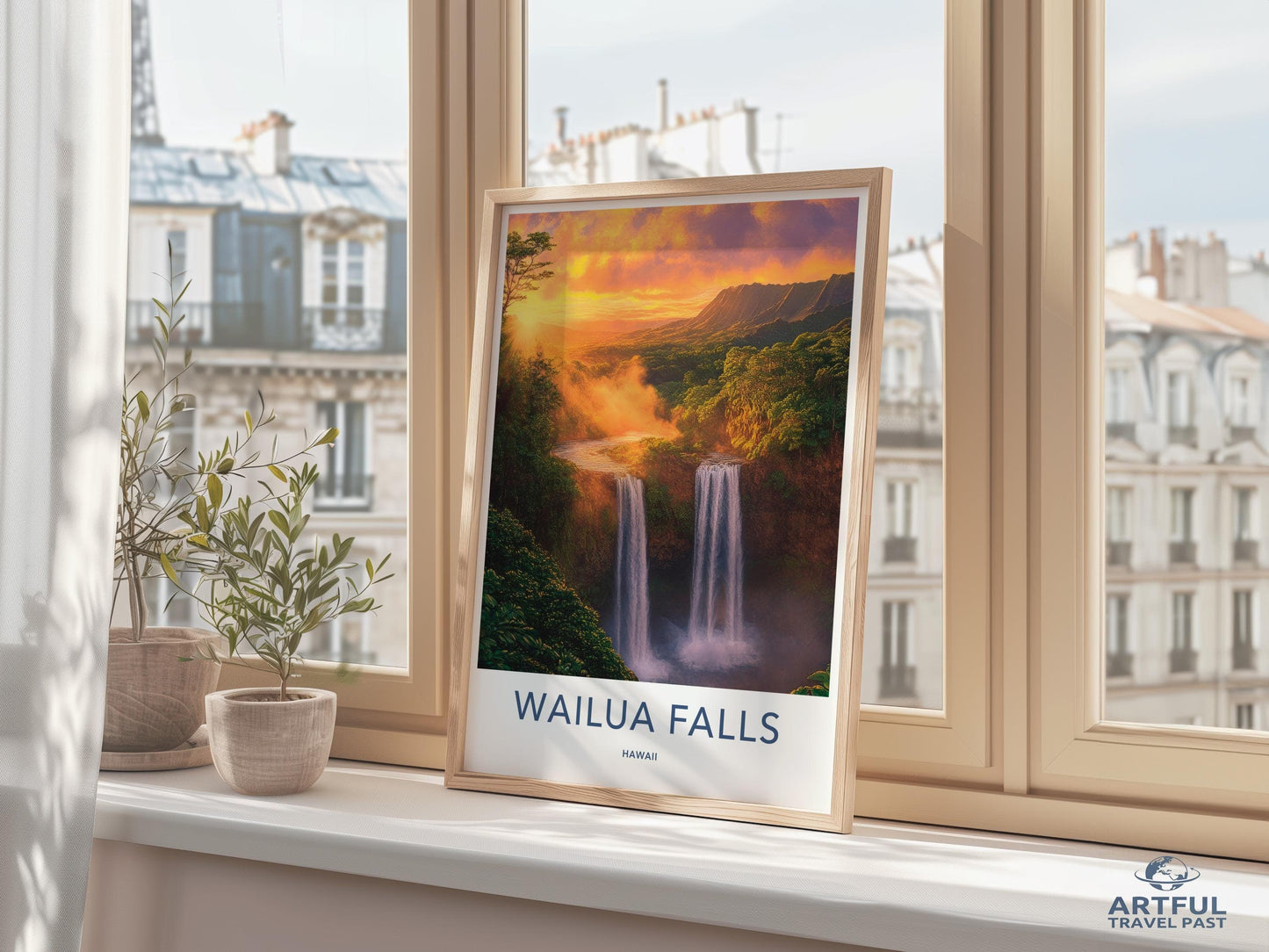 Waiula Falls Poster - Hawaii Wall Art