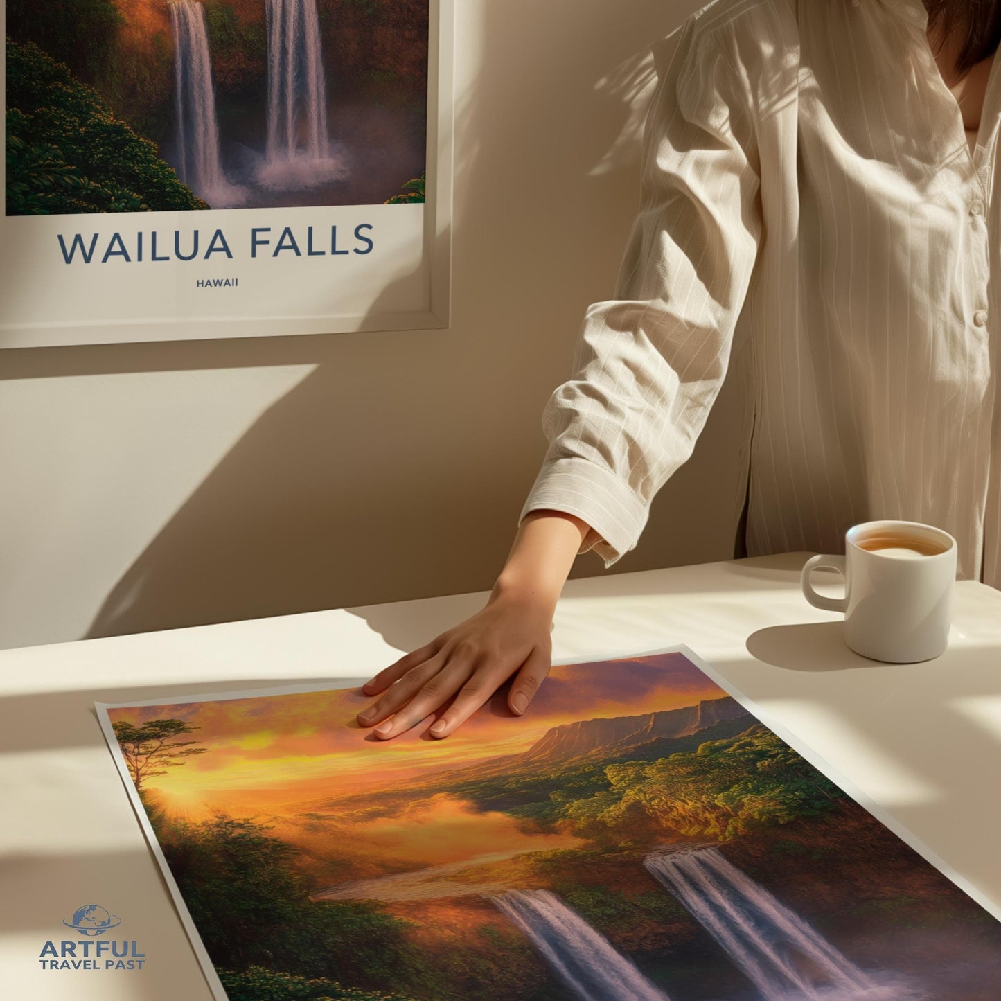 Waiula Falls Poster - Hawaii Wall Art