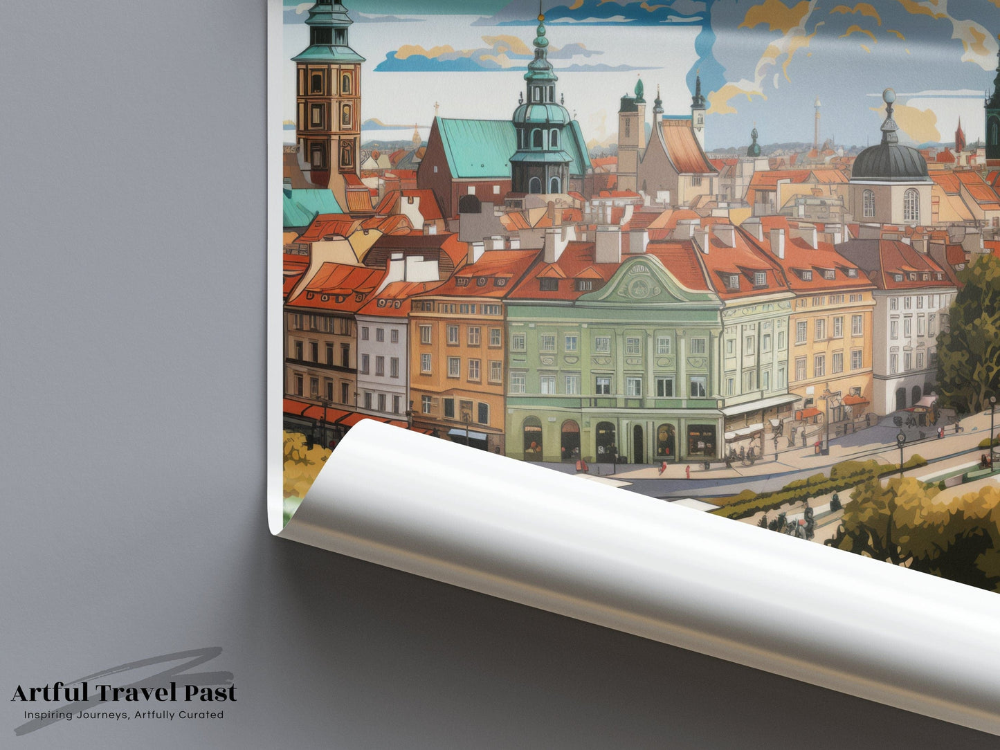 Warsaw Poster - Poland Wall Art
