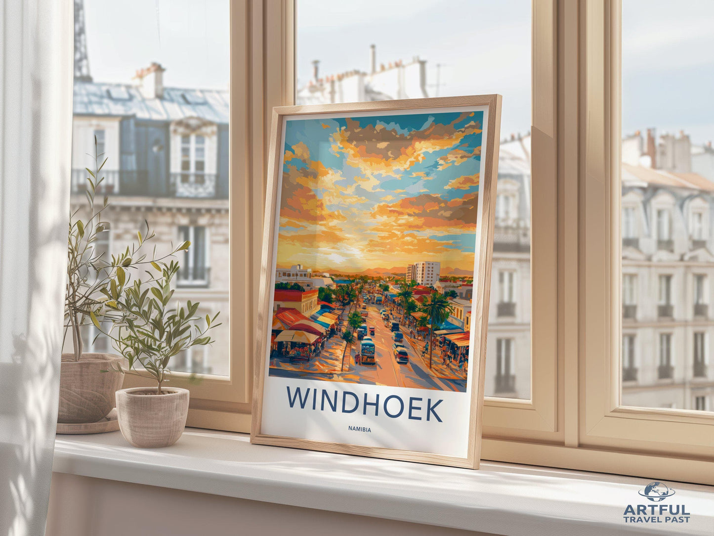 Windhoek Poster - Namibia Wall Art
