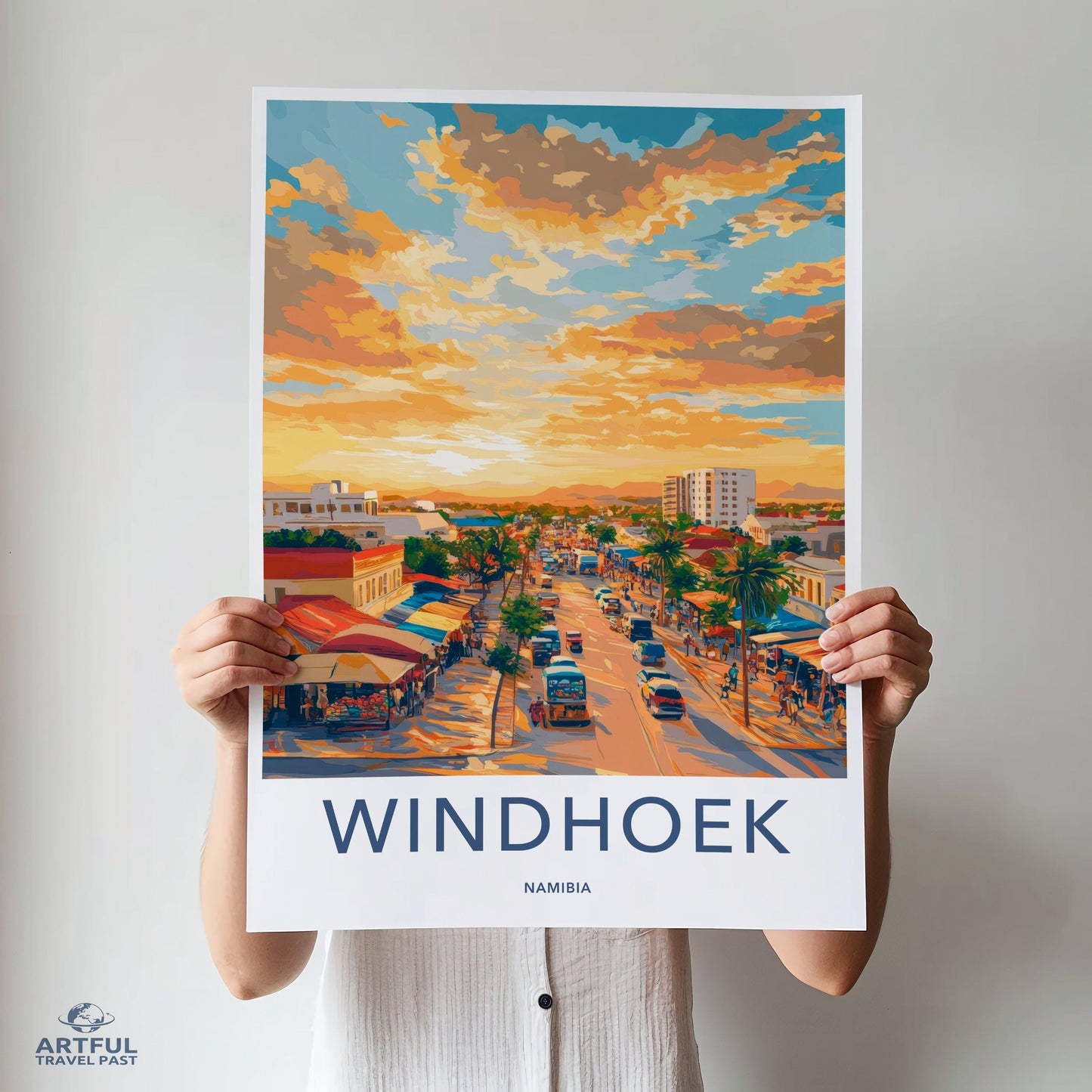 Windhoek Poster - Namibia Wall Art