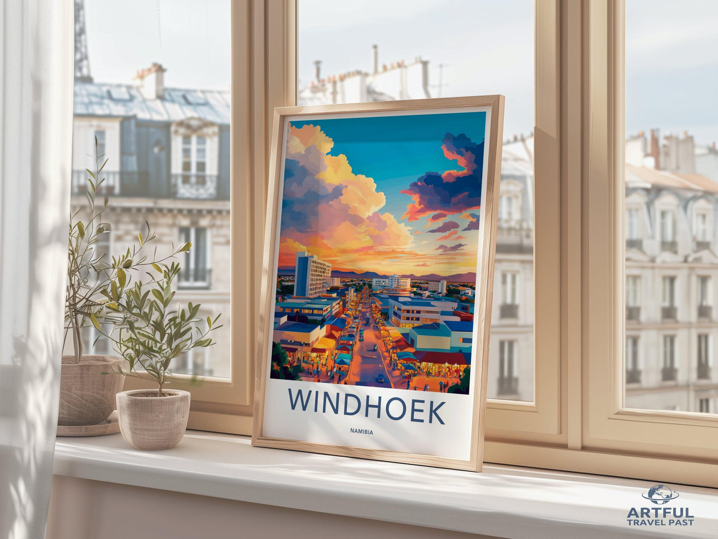 Windhoek Poster - Namibia Wall Art