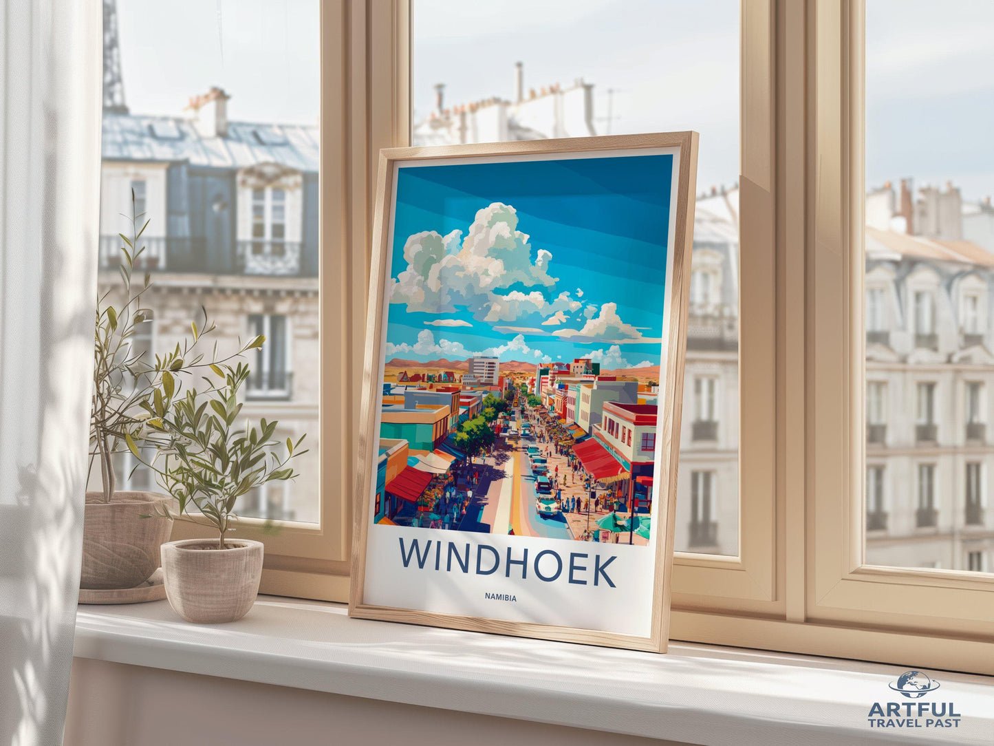 Windhoek Poster - Namibia Wall Art