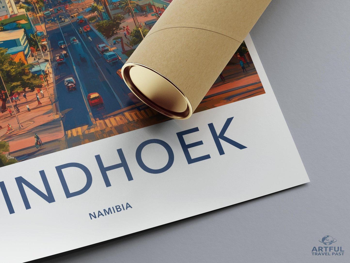 Windhoek Poster | Namibia Wall Art | Africa Decor