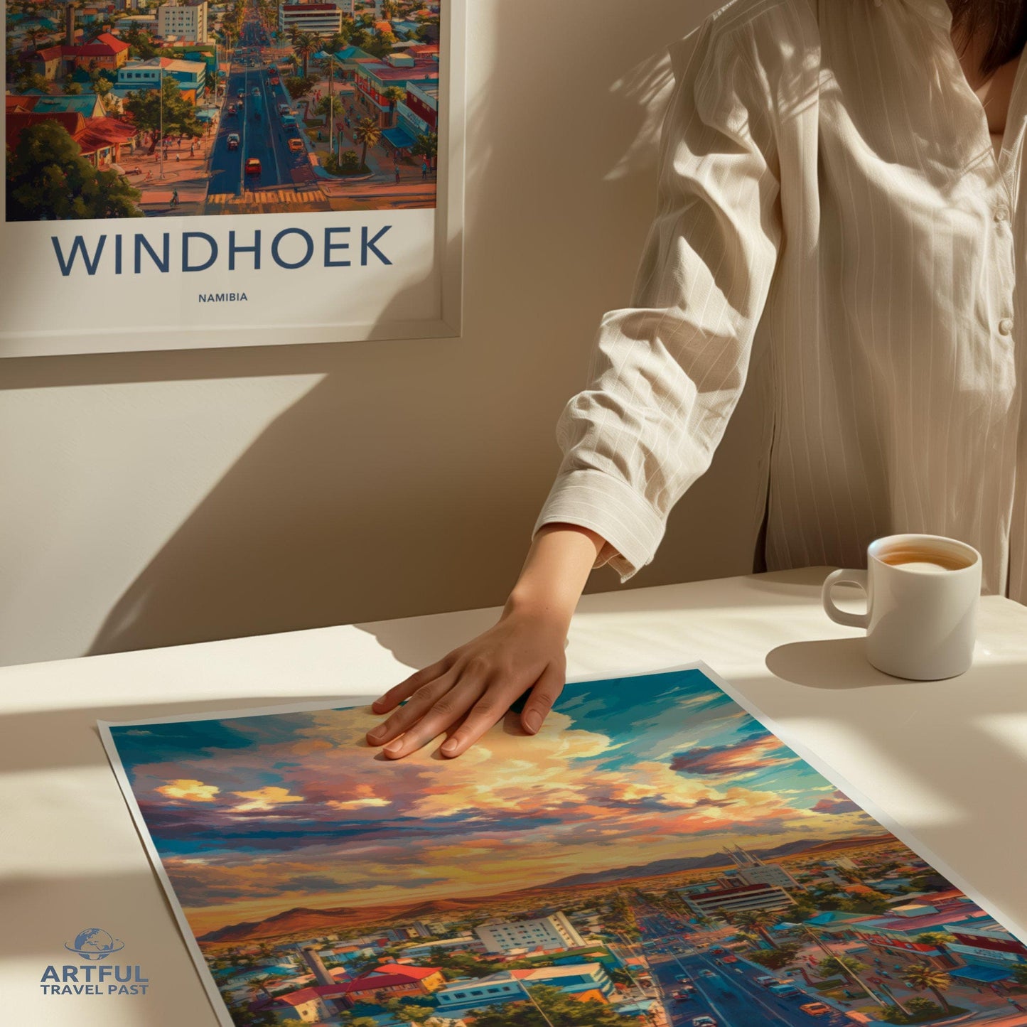 Windhoek Poster | Namibia Wall Art | Africa Decor