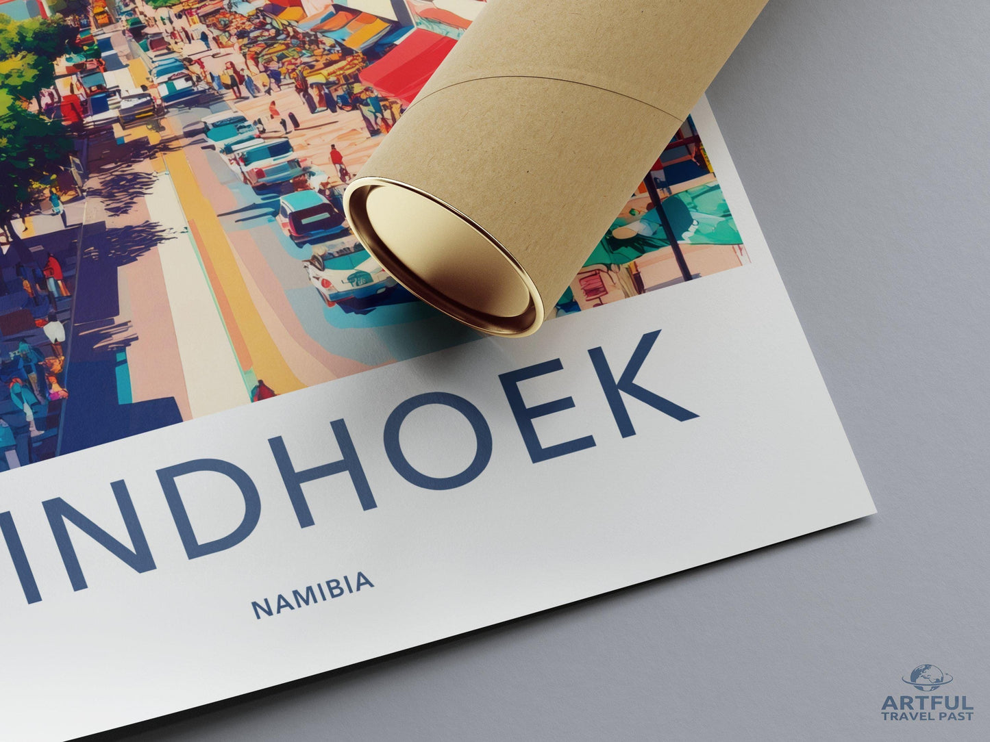Windhoek Poster | Namibia Wall Art | Africa Decor