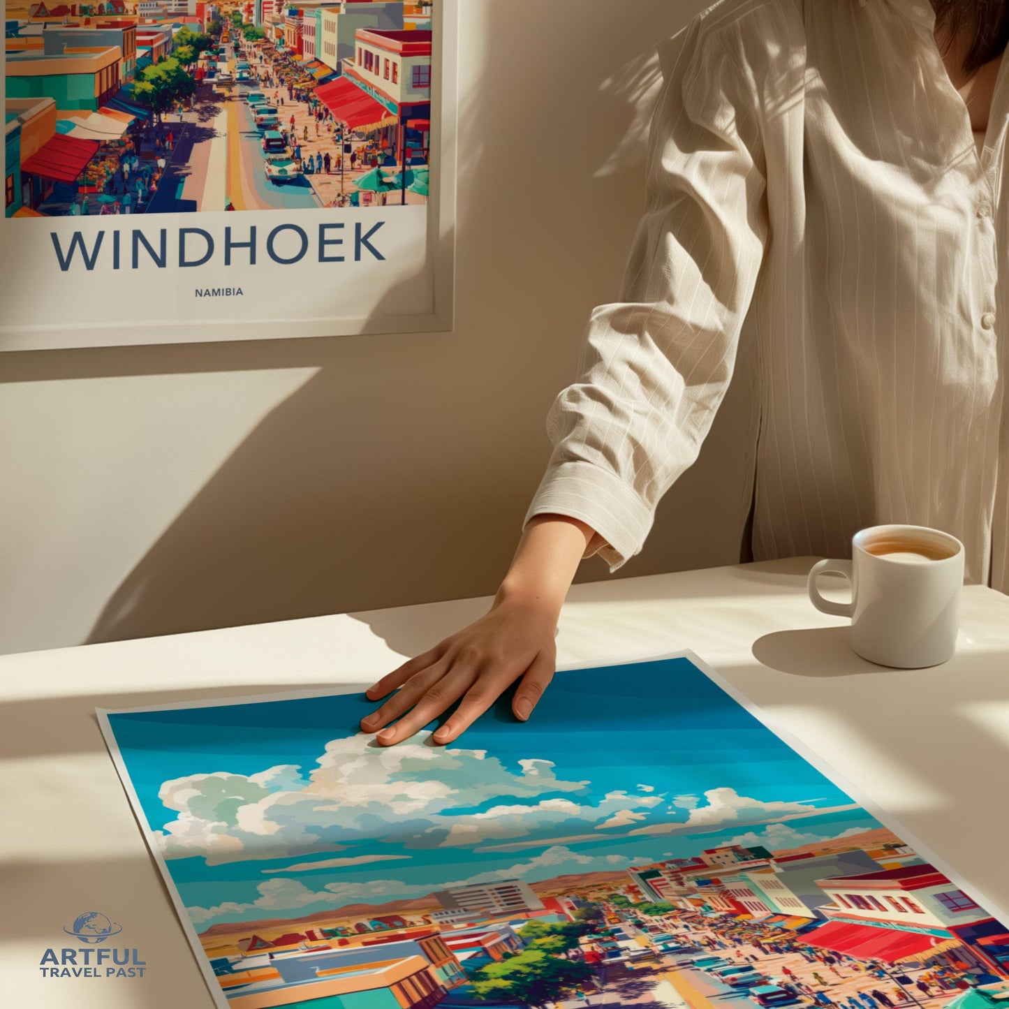 Windhoek Poster | Namibia Wall Art | Africa Decor