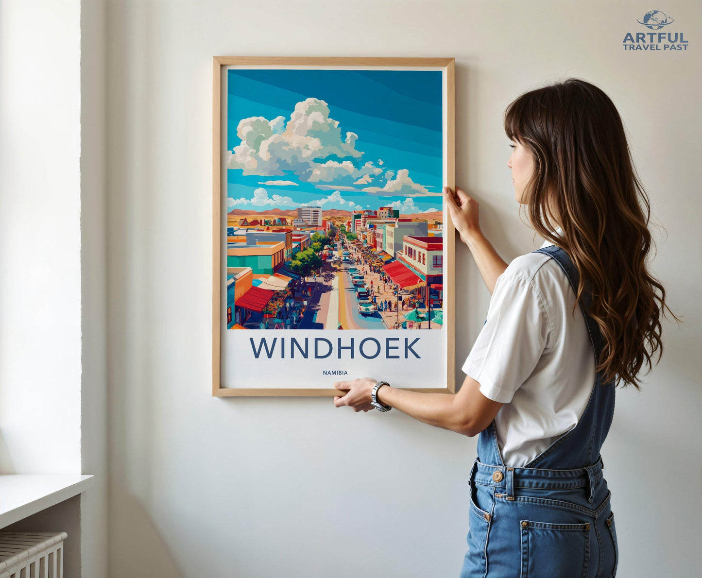 Windhoek Poster | Namibia Wall Art | Africa Decor