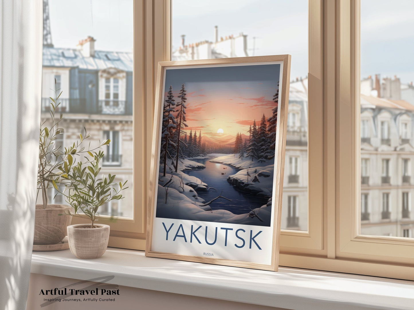 Yakutsk Poster | Russia Wall Art | Eastern Europe Artwork