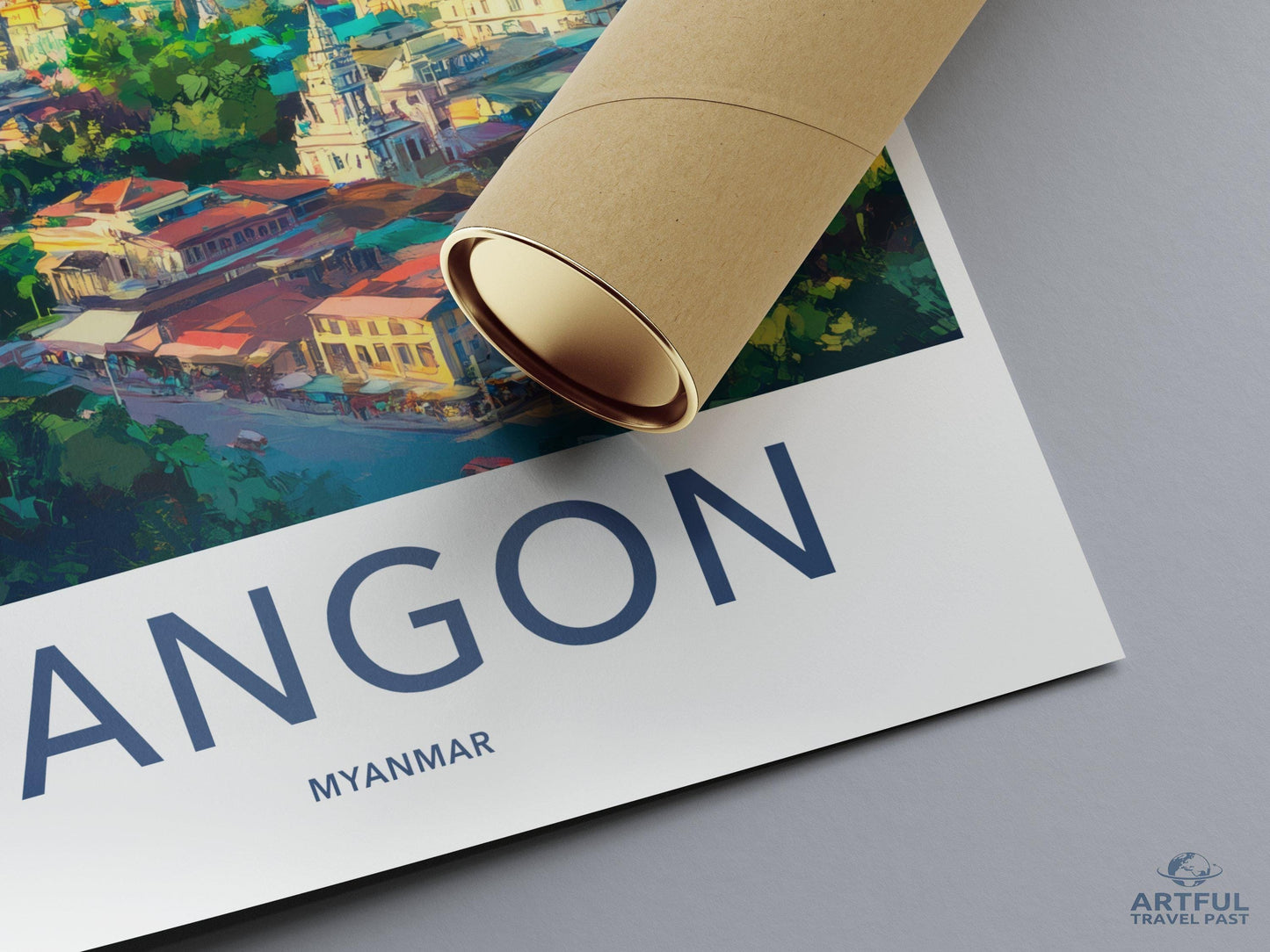 Yangon Poster - Myanmar Wall Art
