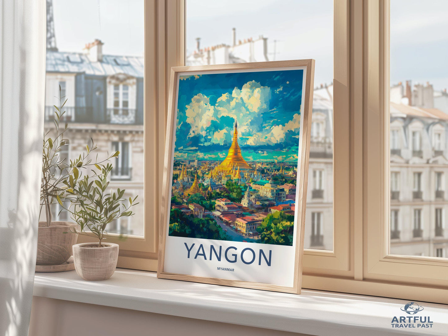 Yangon Poster - Myanmar Wall Art