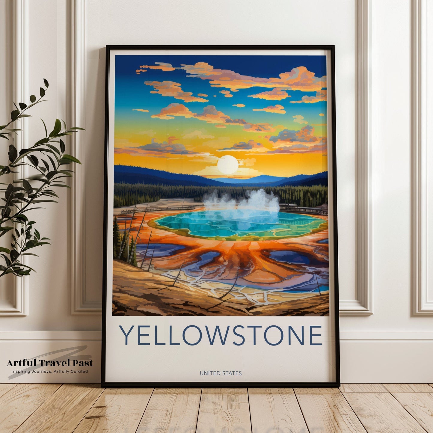 Yellowstone National Park Poster | USA Wall Art