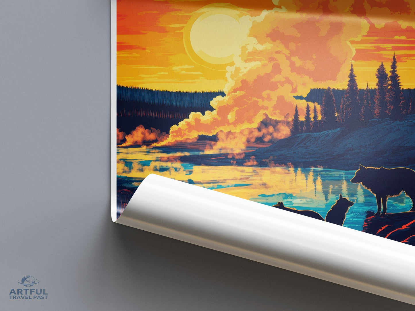 Yellowstone Poster - Wyoming Wall Art