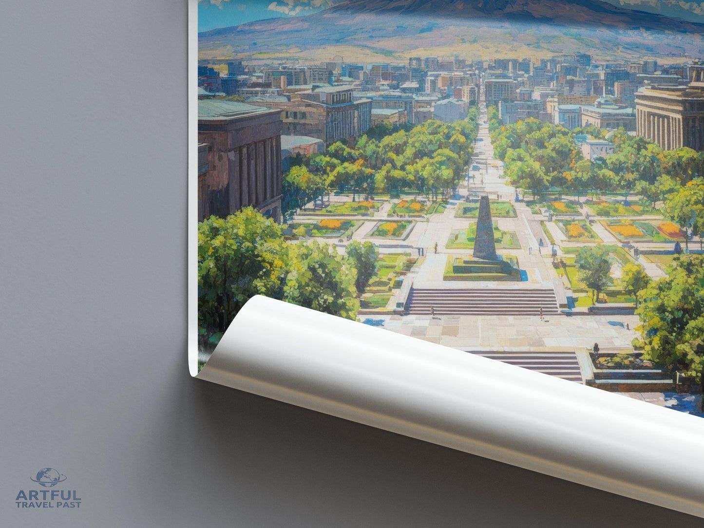Yerevan Poster | Armenia Wall Art | Caucasus Decor