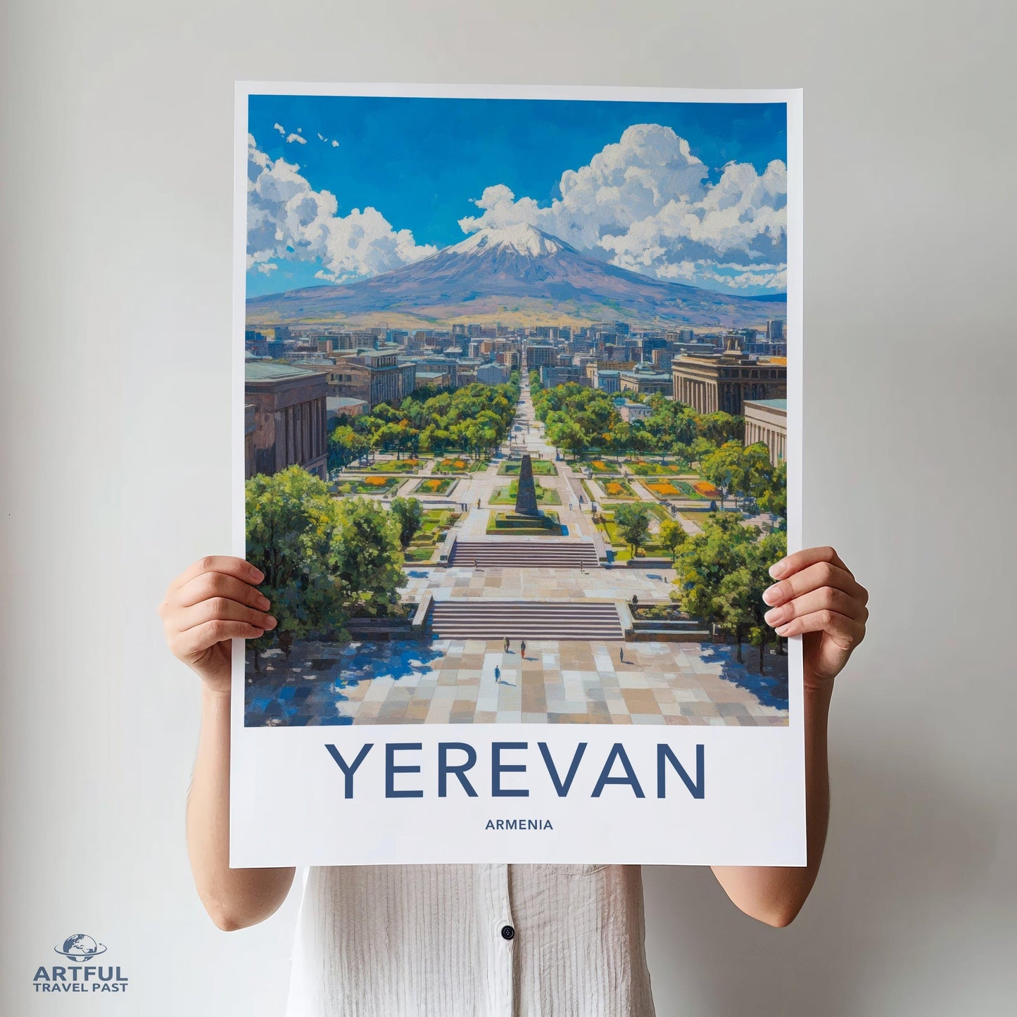 Yerevan Poster | Armenia Wall Art | Caucasus Decor