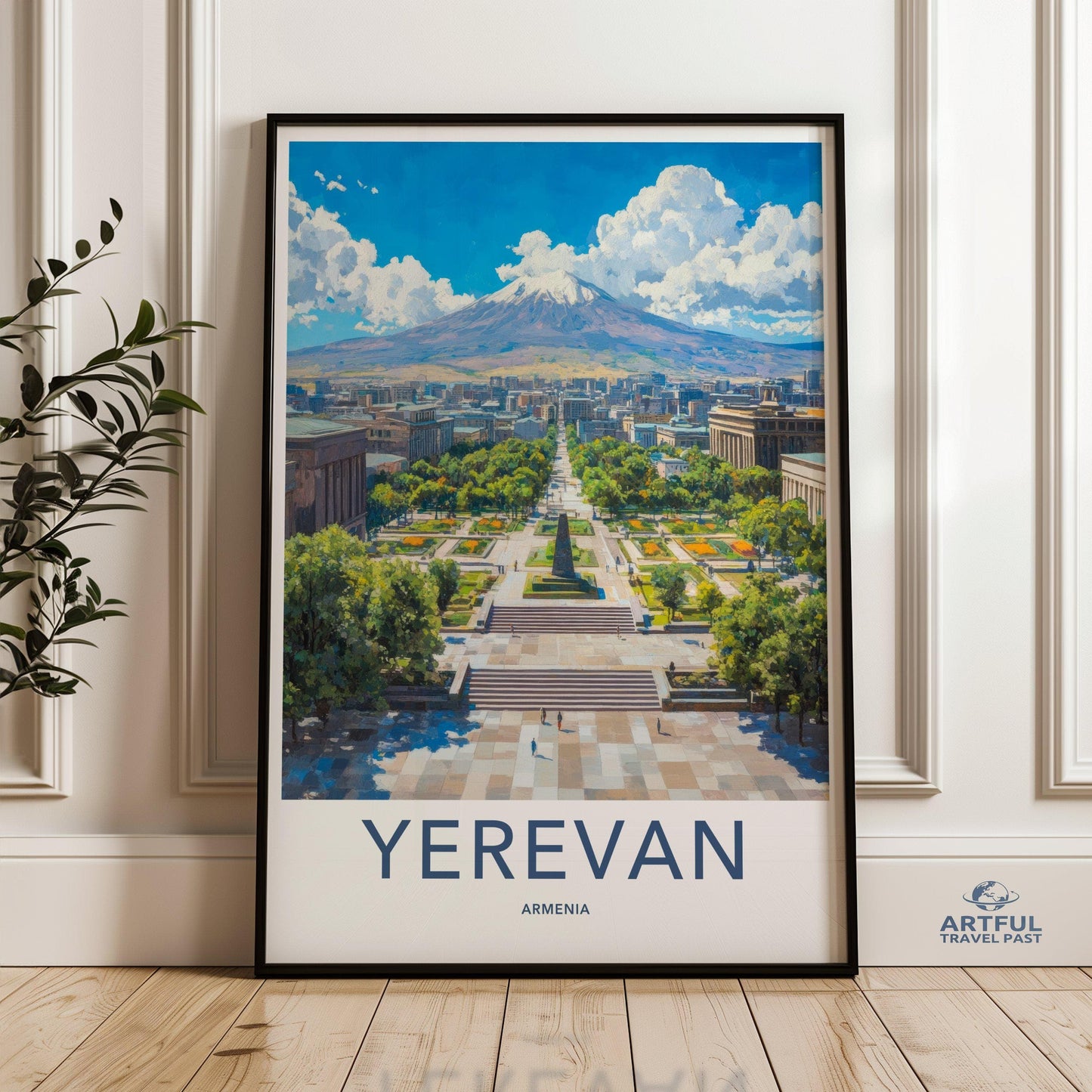 Yerevan Poster | Armenia Wall Art | Caucasus Decor