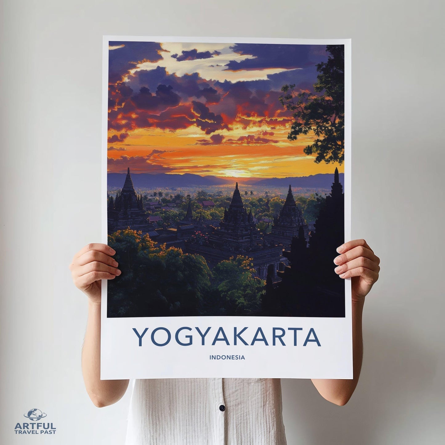 Yogyakarta Poster - Indonesia Wall Art