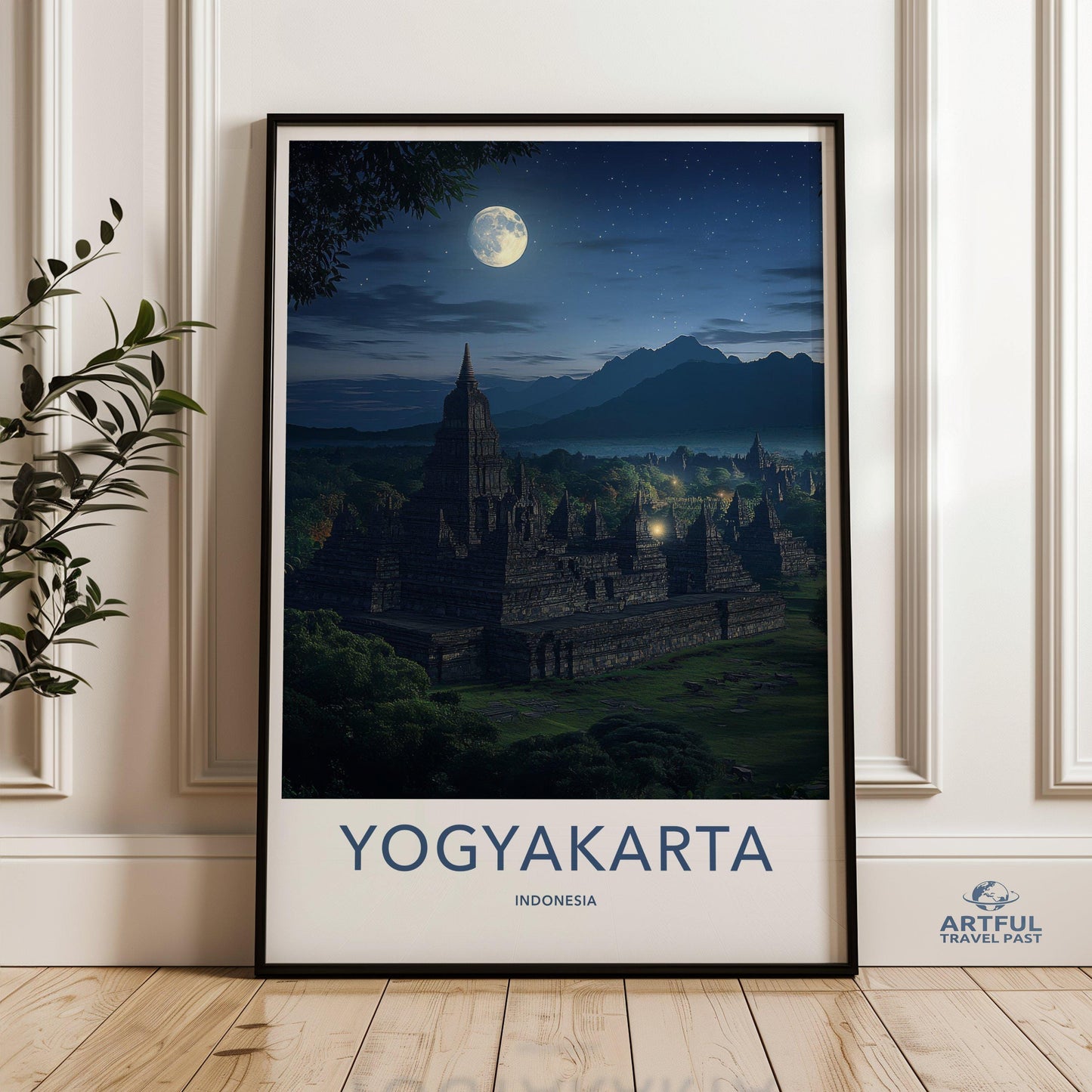 Yogyakarta Poster - Indonesia Wall Art