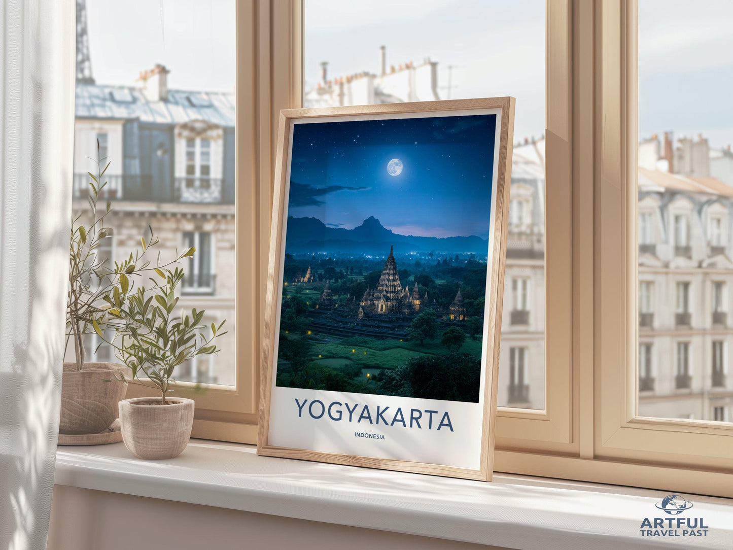Yogyakarta Poster | Indonesia Wall Art | Asia Decor