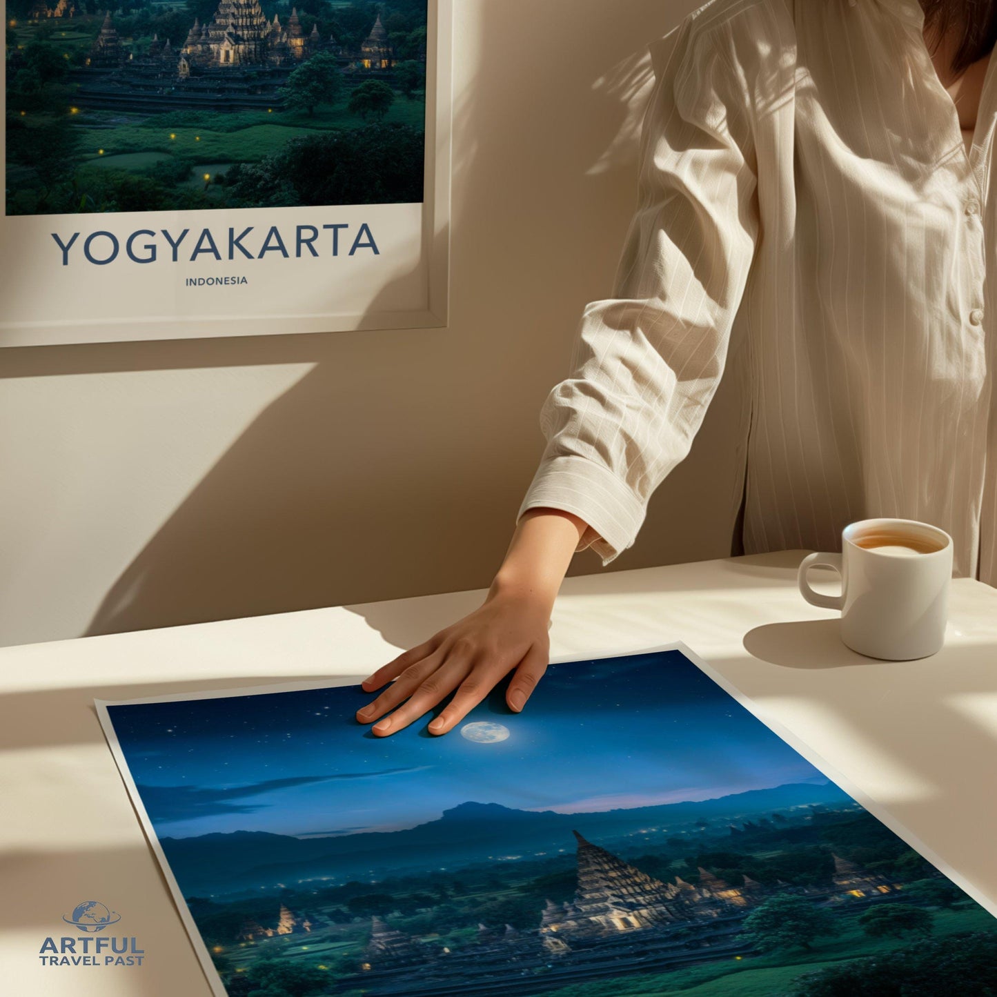 Yogyakarta Poster | Indonesia Wall Art | Asia Decor