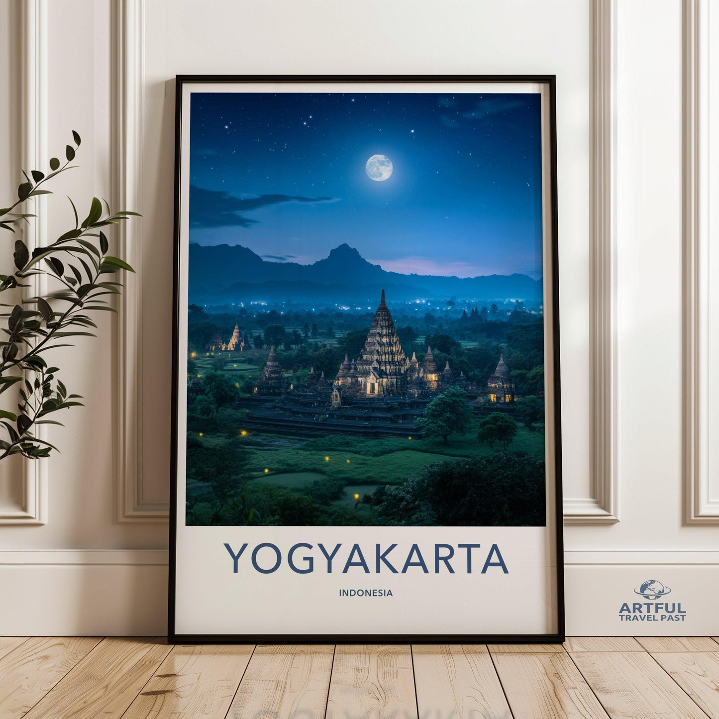 Yogyakarta Poster | Indonesia Wall Art | Asia Decor