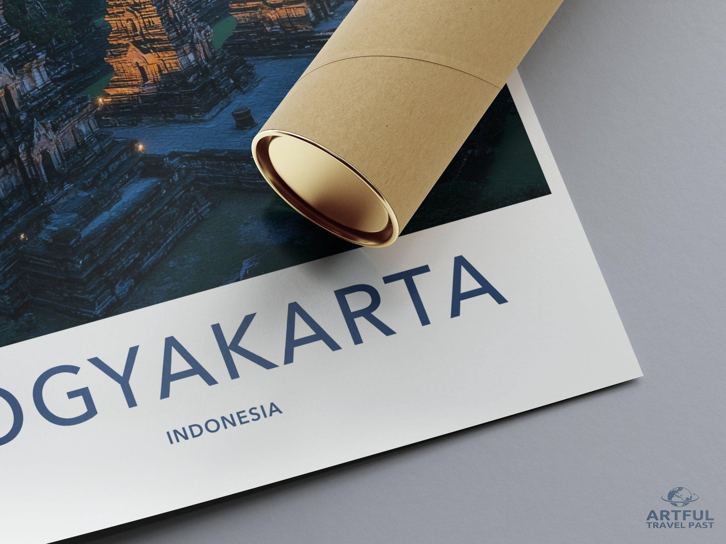Yogyakarta Temple Poster | Spiritual Indonesia Wall Art