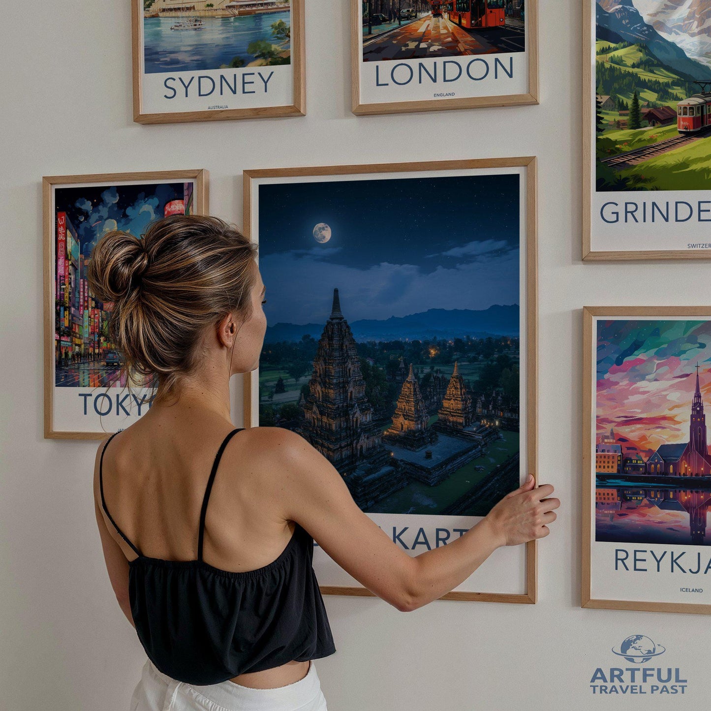 Yogyakarta Temple Poster | Spiritual Indonesia Wall Art