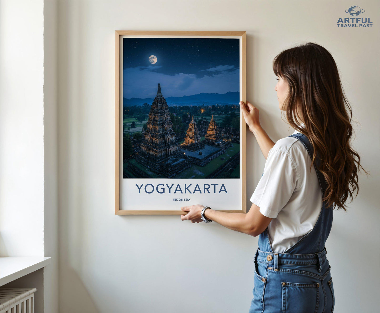 Yogyakarta Temple Poster | Spiritual Indonesia Wall Art