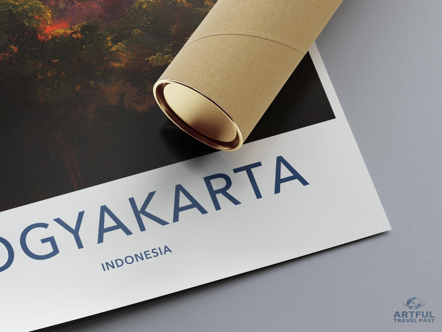 Yogyakarta Temple Poster | Spiritual Wall Art | Indonesia