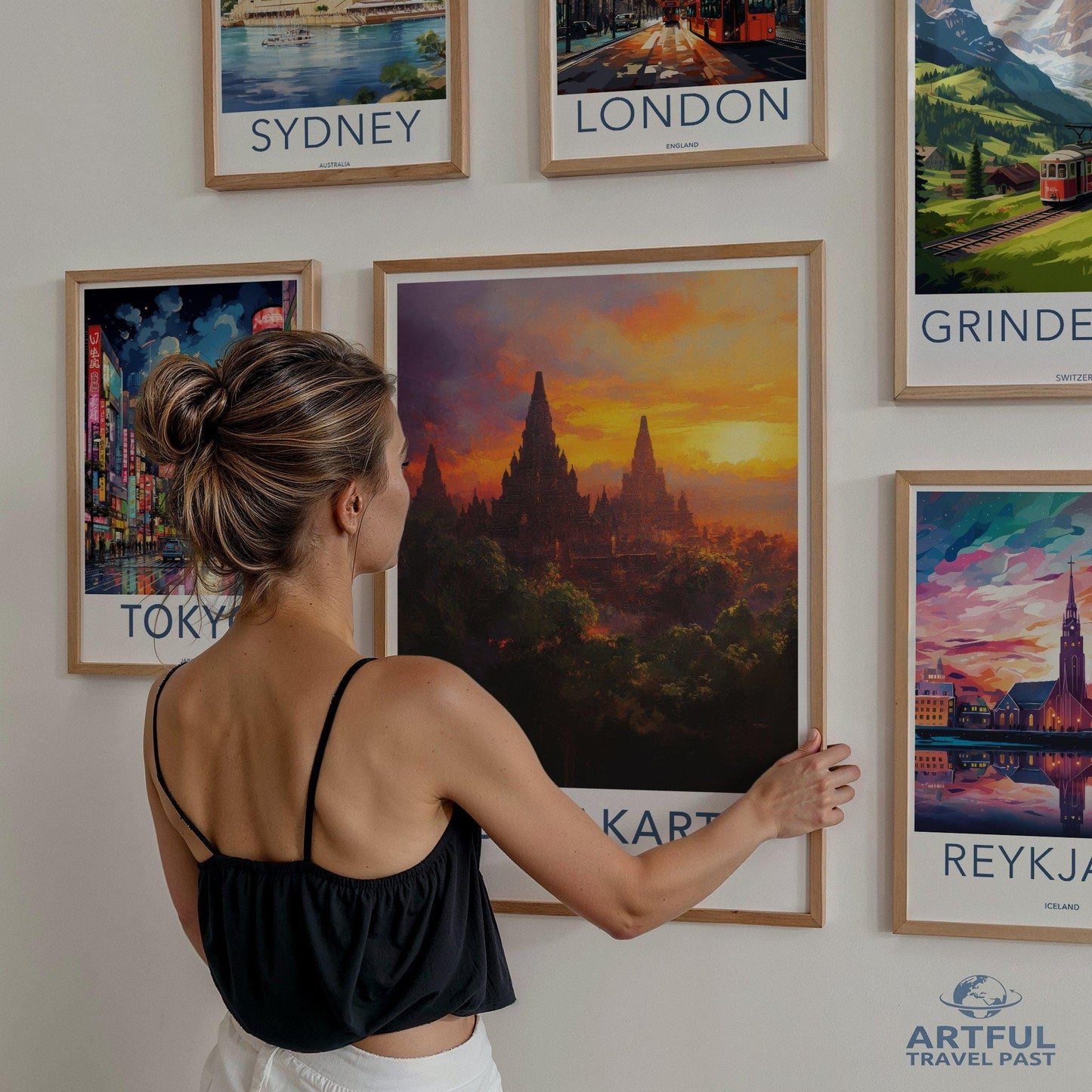 Yogyakarta Temple Poster | Spiritual Wall Art | Indonesia