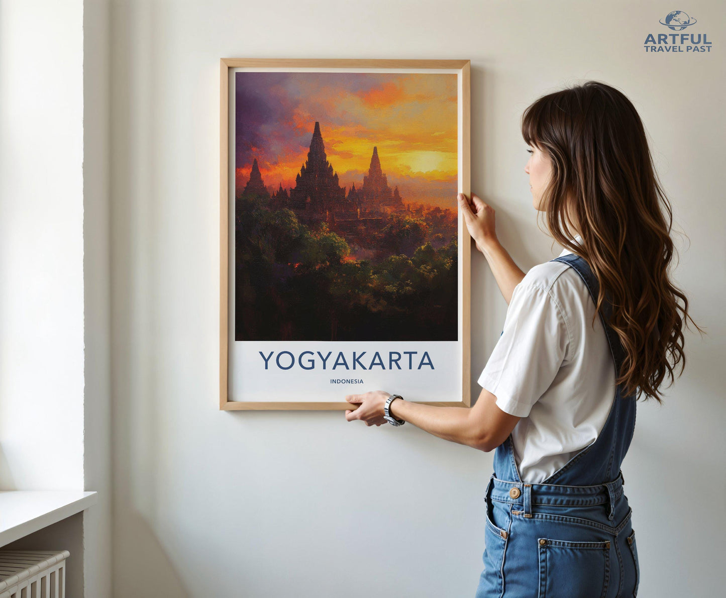 Yogyakarta Temple Poster | Spiritual Wall Art | Indonesia