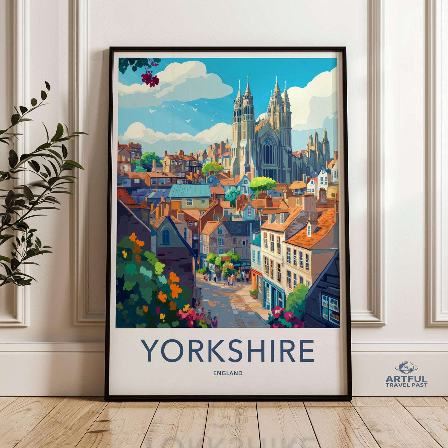 Yorkshire Poster | England Wall Art | UK Decor