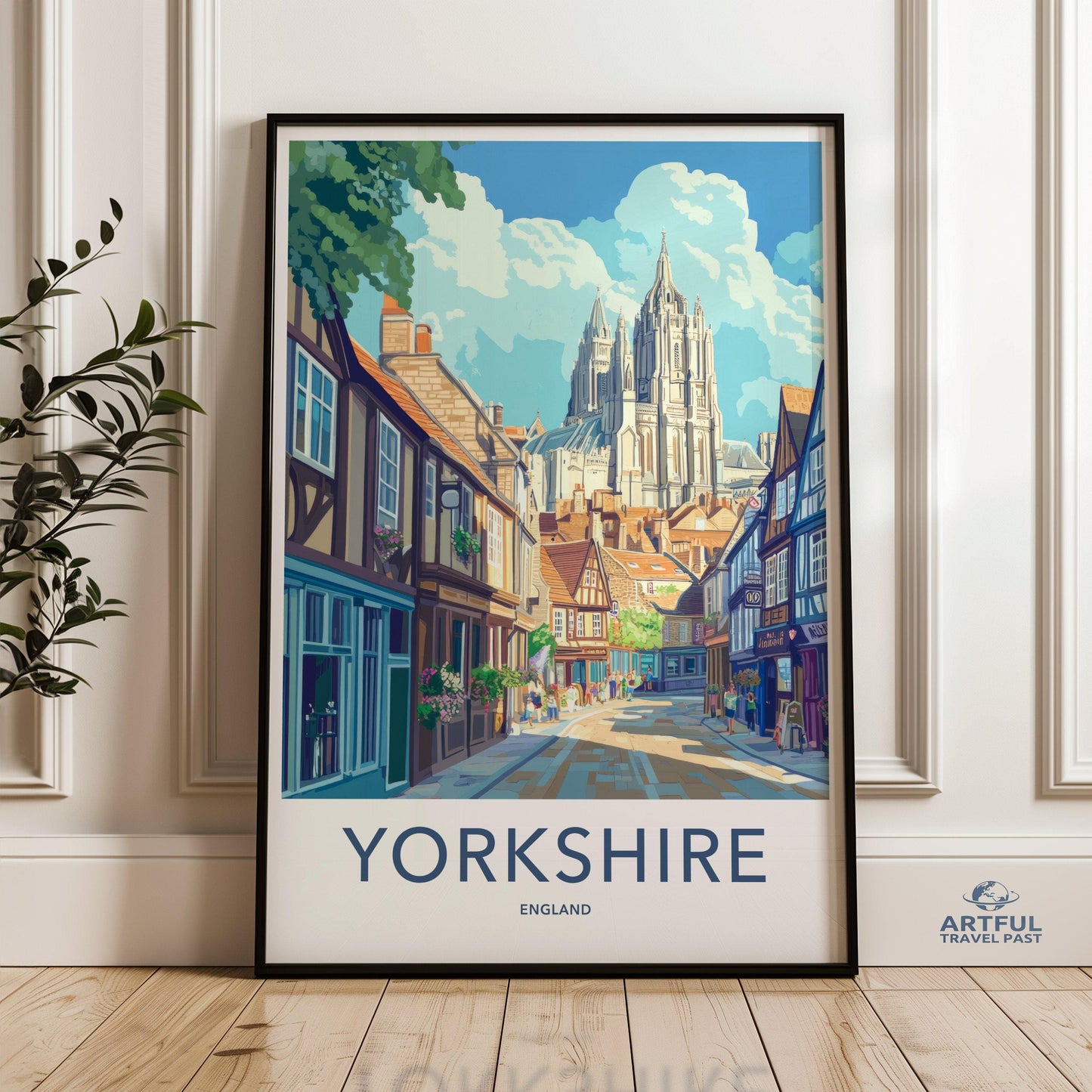 Yorkshire Poster | England Wall Art | UK Decor
