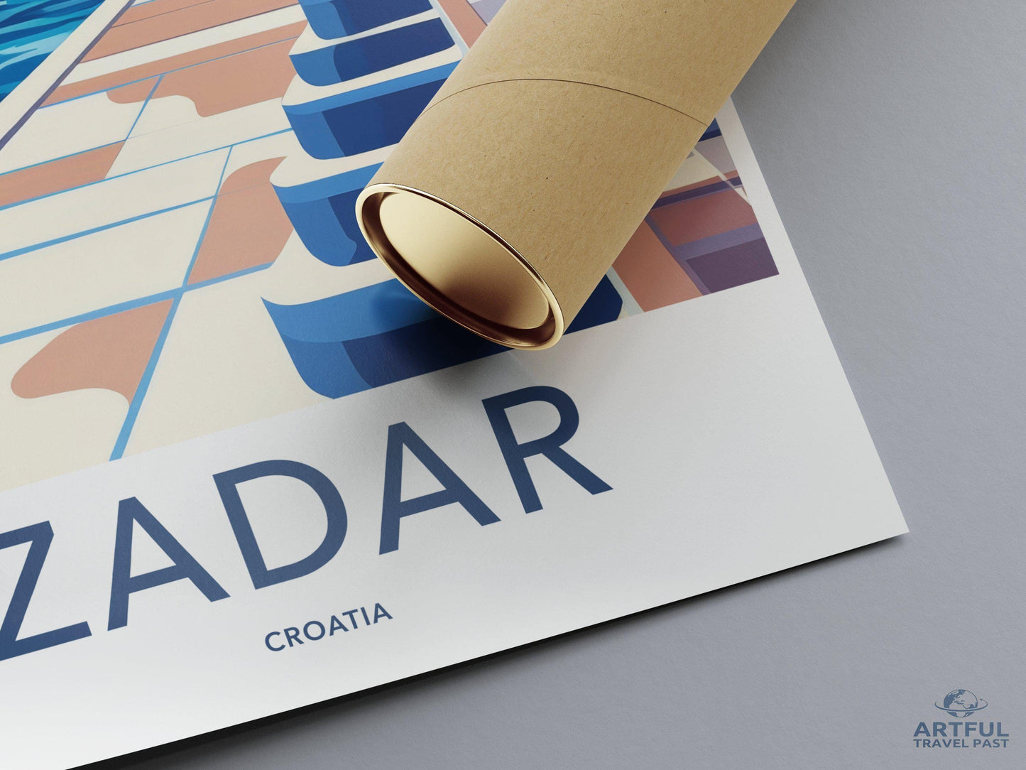 Zadar Poster | Croatia Wall Art | Mediterranean Decor