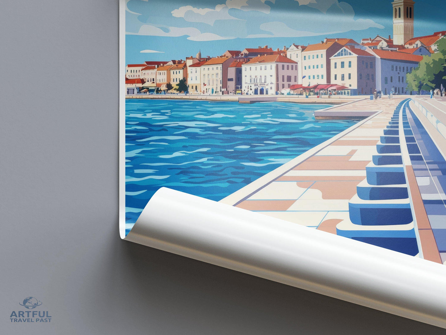 Zadar Poster | Croatia Wall Art | Mediterranean Decor
