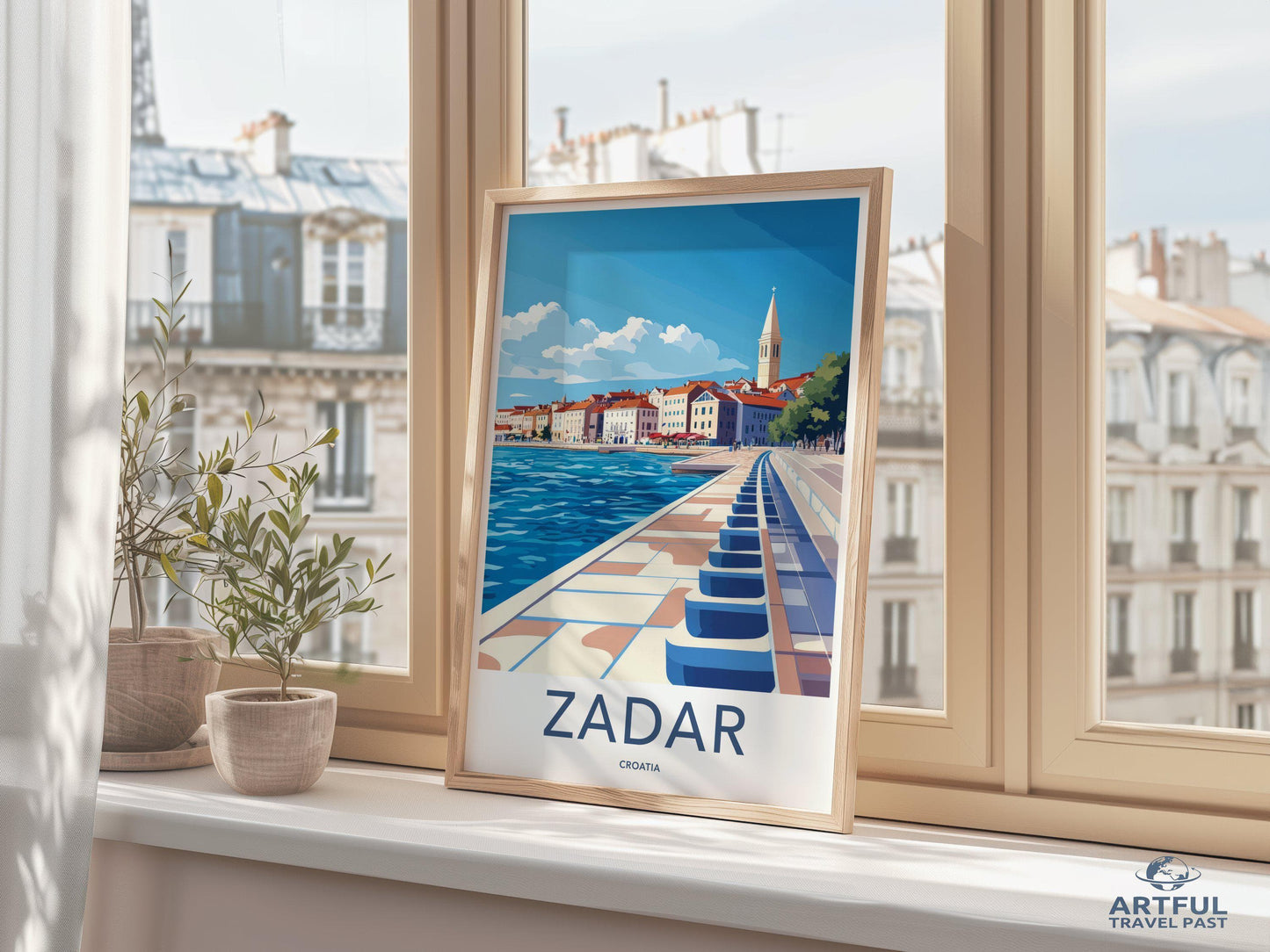 Zadar Poster | Croatia Wall Art | Mediterranean Decor
