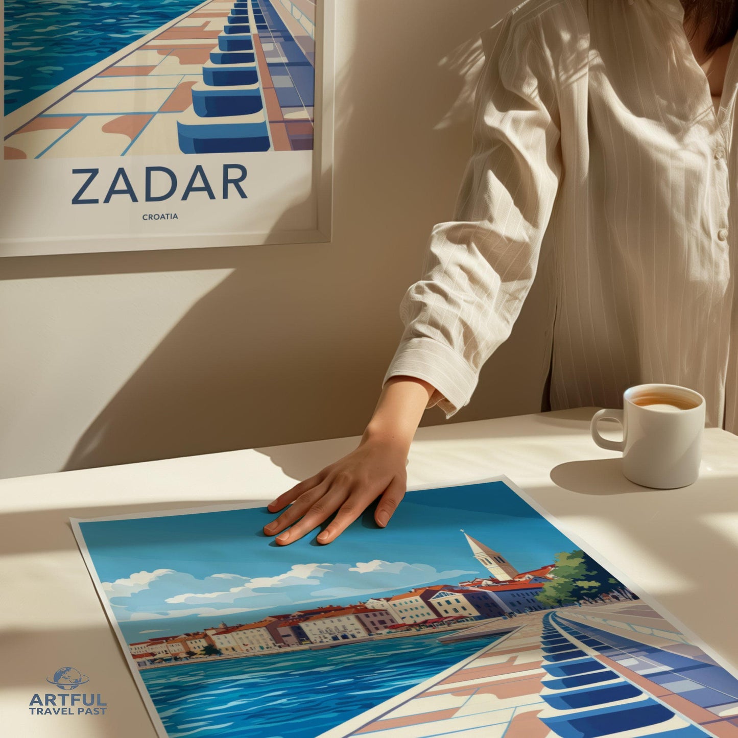 Zadar Poster | Croatia Wall Art | Mediterranean Decor