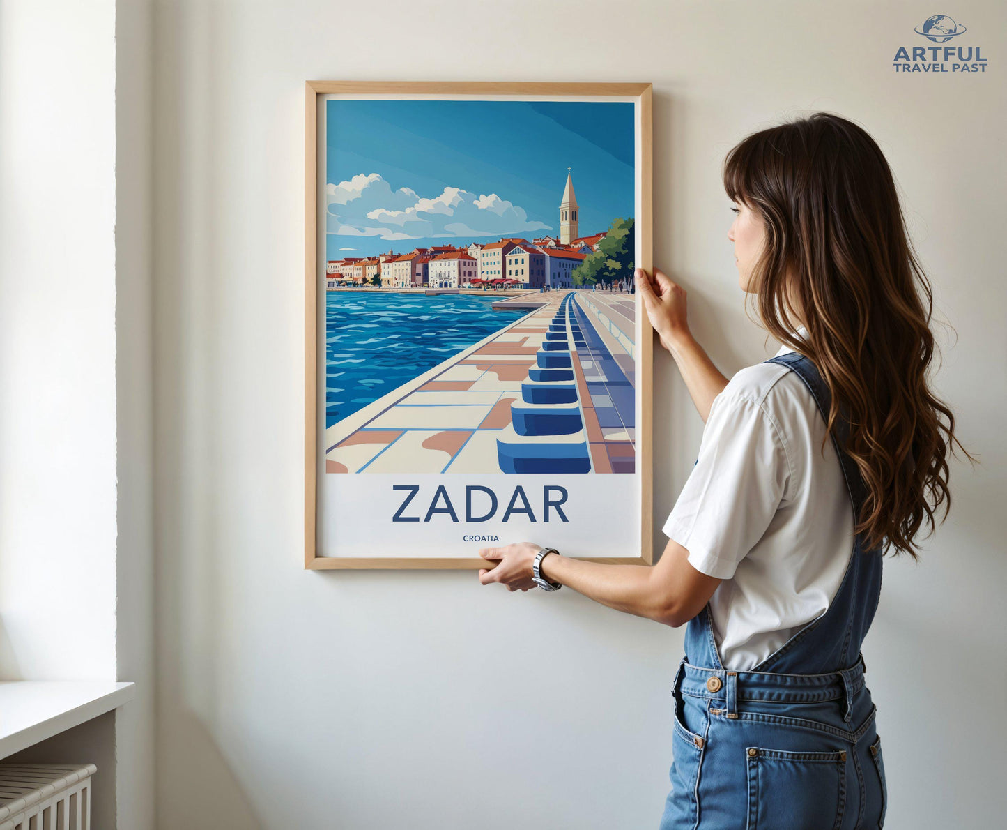 Zadar Poster | Croatia Wall Art | Mediterranean Decor