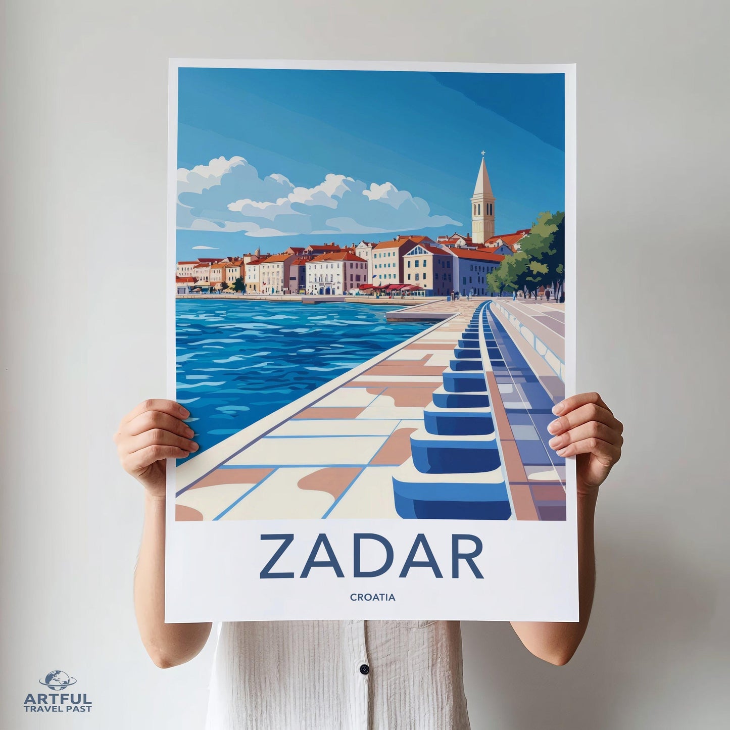 Zadar Poster | Croatia Wall Art | Mediterranean Decor